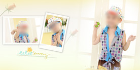 儿童影楼宝贝写真相册模板海报图