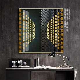 抽象几何轻奢装饰画