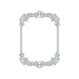 欧式线条证书底纹边框CDR矢量