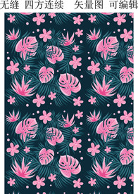 植物花卉图案  夏季植物叶子