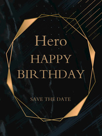 黑金色主题宝宝宴迎宾牌指示牌