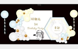 狗狗小狗主题签到迎宾舞台背景