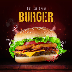 汉堡广告