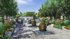 别墅小区中庭景观设计