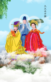 天王送子图