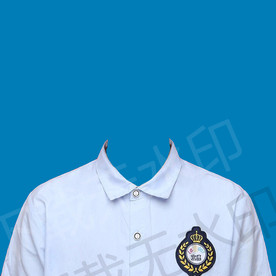 小孩子证件照白衬衫