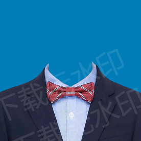 小男孩领结正装证件照