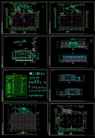 地下一层地上二层体育馆建筑图纸
