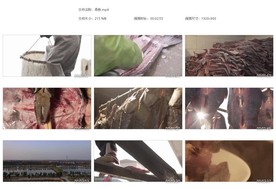鱼塘捕鱼杀鱼晾鱼干渔村