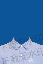 蓝色衬衫素材