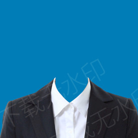 女性黑色西装模板