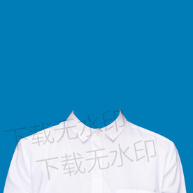 女生白色衬衫半身