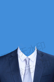 浅色领带西装素材