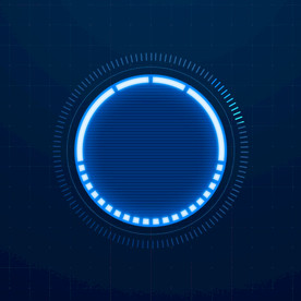 科技圆体旋转框