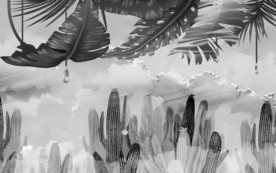 灰色新欧式无框画 TIF分层