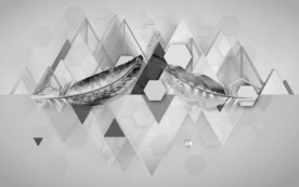 几何奢华背景墙 tif分层