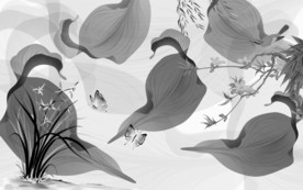 大气 现代背景墙画 tif分层