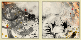 水墨荷花装饰画