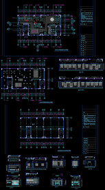 徽派风格售楼部装修图纸