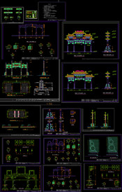 古典牌坊施工图