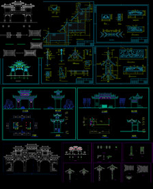 古典牌楼施工图