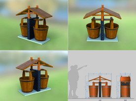 景区垃圾桶 双桶垃圾桶