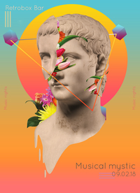 DJ海报音乐节创意前卫海报