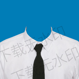 黑领带白衬衫模板素材