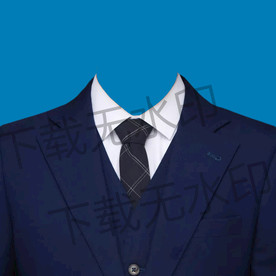 黑色领带西装模板