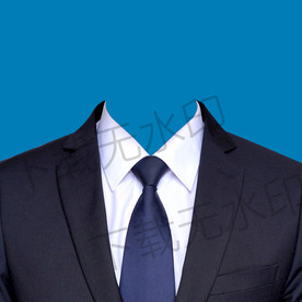 男生西装模板高档