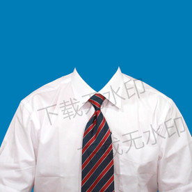 男士证件照白衬衫