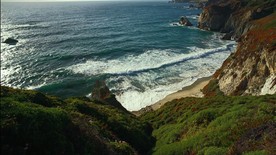 海岸线海水波澜