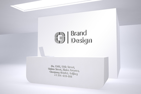 前台立体logo效果图