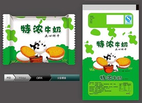 牛奶饼干(分层图)