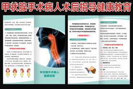 甲状腺手术病人健康教育二折页