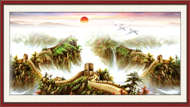 万里长城国画万里长城