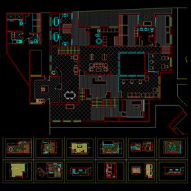 spa沙龙CAD图纸之二