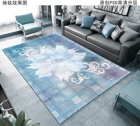 清新花纹欧式地毯