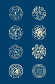 中国风花纹-传统底纹