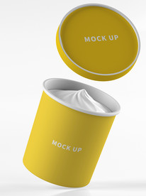 原创3D冰淇淋桶样机