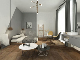 北欧风格公寓效果图