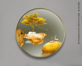 轻奢装饰画 现代晶瓷画 晶瓷画