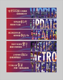 城市商业繁华地产围挡