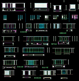 家居立面CAD图块