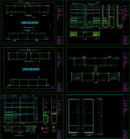无侧板衣柜CAD图