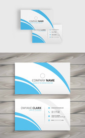 ai矢量创意蓝色名片企业名片