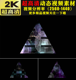 炫酷科技点线粒子动态视频素材