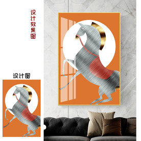 北欧简约马装饰画