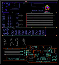 保龄球馆CAD图纸