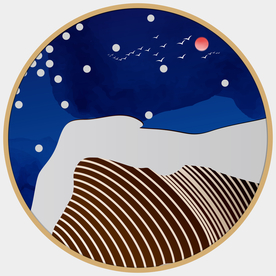 北欧抽象圆形装饰画